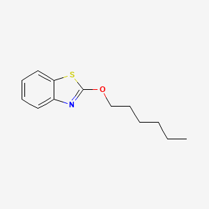 molecular formula C13H17NOS B4992761 2-Hexyloxy-benzothiazole 