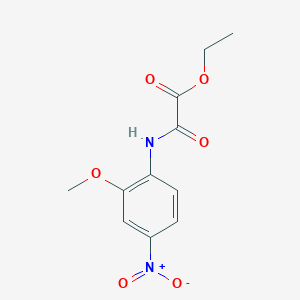 molecular formula C11H12N2O6 B4992789 ethyl [(2-methoxy-4-nitrophenyl)amino](oxo)acetate 
