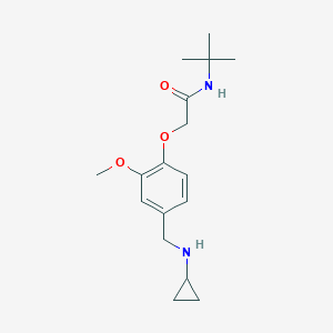 molecular formula C17H26N2O3 B499279 N-tert-butyl-2-[4-[(cyclopropylamino)methyl]-2-methoxyphenoxy]acetamide 