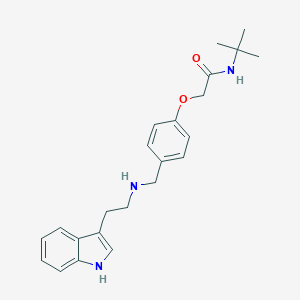 molecular formula C23H29N3O2 B499280 N-tert-butyl-2-[4-({[2-(1H-indol-3-yl)ethyl]amino}methyl)phenoxy]acetamide 