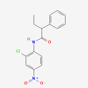 molecular formula C16H15ClN2O3 B4992810 N-(2-chloro-4-nitrophenyl)-2-phenylbutanamide 