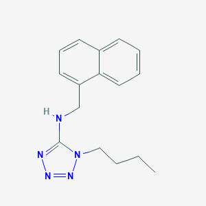 molecular formula C16H19N5 B499309 1-BUTYL-N-(NAPHTHALEN-1-YLMETHYL)-1,2,3,4-TETRAZOL-5-AMINE 