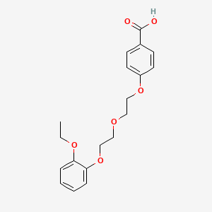 molecular formula C19H22O6 B4993141 4-[2-[2-(2-Ethoxyphenoxy)ethoxy]ethoxy]benzoic acid 