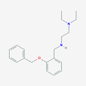 molecular formula C20H28N2O B499320 N'-[2-(benzyloxy)benzyl]-N,N-diethylethane-1,2-diamine 