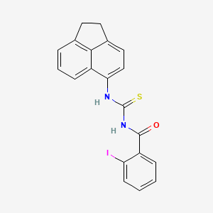 molecular formula C20H15IN2OS B4993227 N-(1,2-dihydroacenaphthylen-5-ylcarbamothioyl)-2-iodobenzamide 