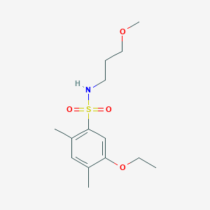 molecular formula C14H23NO4S B4993289 [(5-Ethoxy-2,4-dimethylphenyl)sulfonyl](3-methoxypropyl)amine 