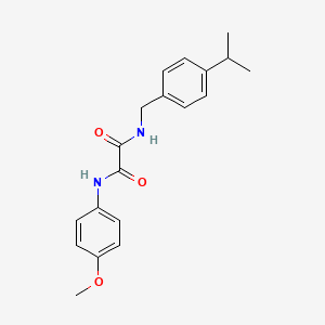 molecular formula C19H22N2O3 B4993396 N'-(4-methoxyphenyl)-N-[(4-propan-2-ylphenyl)methyl]oxamide 