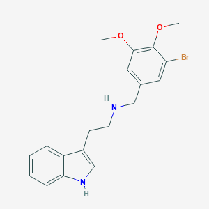 molecular formula C19H21BrN2O2 B499340 N-(3-bromo-4,5-dimethoxybenzyl)-2-(1H-indol-3-yl)ethanamine 