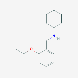molecular formula C15H23NO B499344 N-cyclohexyl-N-(2-ethoxybenzyl)amine 