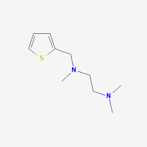 molecular formula C10H18N2S B4993892 N,N,N'-trimethyl-N'-(thiophen-2-ylmethyl)ethane-1,2-diamine 
