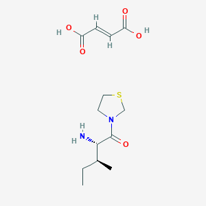molecular formula C13H22N2O5S B049939 Thiazolidine,3-[(2S,3S)-2-aMino-3-Methyl-1-oxopentyl]-, (2E)-2-butenedioate (2 CAS No. 251572-86-8