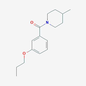 molecular formula C16H23NO2 B4993902 (4-METHYLPIPERIDINO)(3-PROPOXYPHENYL)METHANONE 