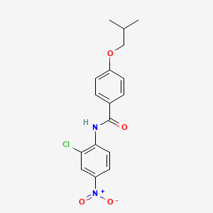 molecular formula C17H17ClN2O4 B4994003 N-(2-chloro-4-nitrophenyl)-4-(2-methylpropoxy)benzamide 