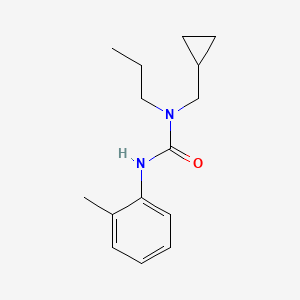 molecular formula C15H22N2O B4994037 N-(cyclopropylmethyl)-N'-(2-methylphenyl)-N-propylurea 