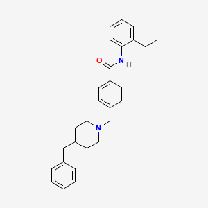 molecular formula C28H32N2O B4994080 4-[(4-benzyl-1-piperidinyl)methyl]-N-(2-ethylphenyl)benzamide 