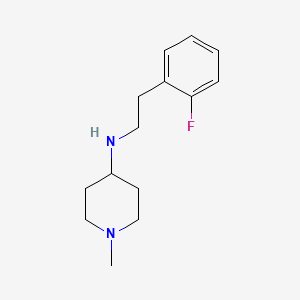molecular formula C14H21FN2 B4994284 n-(2-Fluorophenethyl)-1-methylpiperidin-4-amine 