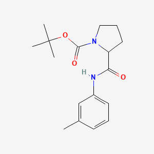molecular formula C17H24N2O3 B4994459 Tert-butyl 2-[(3-methylphenyl)carbamoyl]pyrrolidine-1-carboxylate 