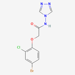 molecular formula C10H8BrClN4O2 B4994582 2-(4-bromo-2-chlorophenoxy)-N-(1,2,4-triazol-4-yl)acetamide 