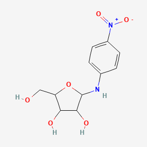 molecular formula C11H14N2O6 B4994600 N-(4-nitrophenyl)-alpha-D-arabinofuranosylamine 