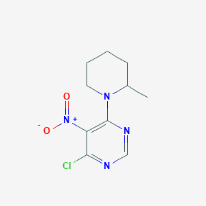 molecular formula C10H13ClN4O2 B4994628 4-Chloro-6-(2-methylpiperidin-1-yl)-5-nitropyrimidine 