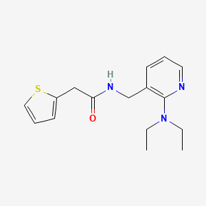 molecular formula C16H21N3OS B4995013 N-{[2-(diethylamino)-3-pyridinyl]methyl}-2-(2-thienyl)acetamide 