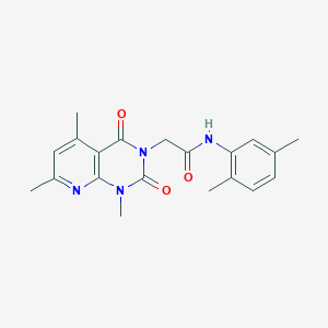molecular formula C20H22N4O3 B4995069 N-(2,5-DIMETHYLPHENYL)-2-{1,5,7-TRIMETHYL-2,4-DIOXO-1H,2H,3H,4H-PYRIDO[2,3-D]PYRIMIDIN-3-YL}ACETAMIDE 