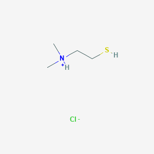 molecular formula C4H12ClNS B049951 2-(二甲氨基)乙硫醇盐酸盐 CAS No. 13242-44-9