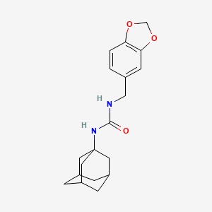 molecular formula C19H24N2O3 B4995200 1-(1-Adamantyl)-3-(1,3-benzodioxol-5-ylmethyl)urea 