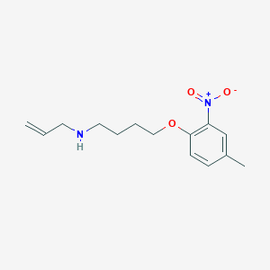 molecular formula C14H20N2O3 B4995212 N-[4-(4-methyl-2-nitrophenoxy)butyl]-2-propen-1-amine 