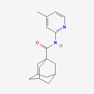molecular formula C17H22N2O B4995228 N-(4-methyl-2-pyridinyl)-1-adamantanecarboxamide 