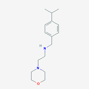 molecular formula C16H26N2O B499526 [(4-ISOPROPYLPHENYL)METHYL][2-(MORPHOLIN-4-YL)ETHYL]AMINE 