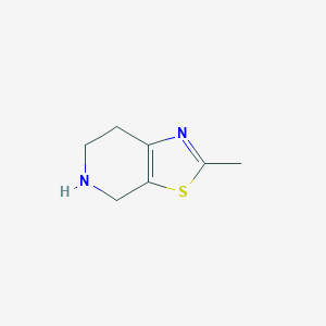 molecular formula C7H10N2S B049961 4,5,6,7-Tetrahydro-2-methylthiazolo[5,4-c]pyridine CAS No. 124458-27-1