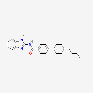 molecular formula C26H33N3O B4996778 N-(1-methyl-1H-benzimidazol-2-yl)-4-(4-pentylcyclohexyl)benzamide 