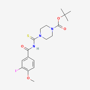 molecular formula C18H24IN3O4S B4996820 tert-butyl 4-{[(3-iodo-4-methoxybenzoyl)amino]carbonothioyl}-1-piperazinecarboxylate 
