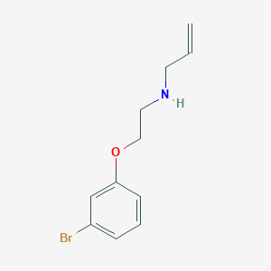 molecular formula C11H14BrNO B4996835 N-[2-(3-bromophenoxy)ethyl]-2-propen-1-amine 