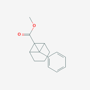 molecular formula C15H16O2 B4996870 methyl 7-phenyltricyclo[4.1.0.0~2,7~]heptane-1-carboxylate 