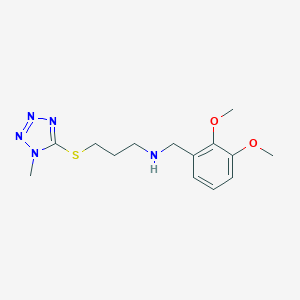 molecular formula C14H21N5O2S B499705 N-(2,3-dimethoxybenzyl)-3-[(1-methyl-1H-tetrazol-5-yl)sulfanyl]propan-1-amine 