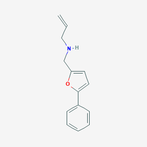 molecular formula C14H15NO B499716 N-[(5-phenylfuran-2-yl)methyl]prop-2-en-1-amine 