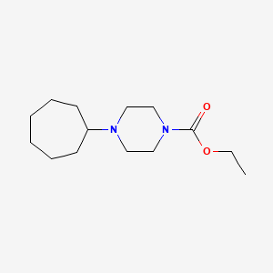 molecular formula C14H26N2O2 B4997295 Ethyl 4-cycloheptylpiperazine-1-carboxylate 