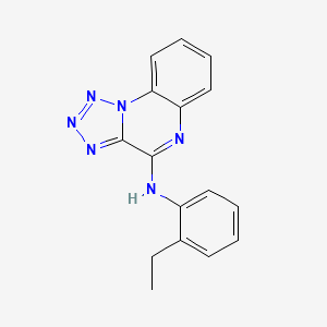 molecular formula C16H14N6 B4997316 N-(2-ETHYLPHENYL)-[1,2,3,4]TETRAZOLO[1,5-A]QUINOXALIN-4-AMINE 