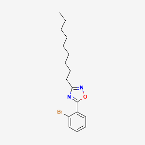molecular formula C17H23BrN2O B4997347 5-(2-bromophenyl)-3-nonyl-1,2,4-oxadiazole 