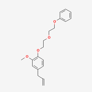 molecular formula C20H24O4 B4997364 2-Methoxy-1-[2-(2-phenoxyethoxy)ethoxy]-4-prop-2-enylbenzene 