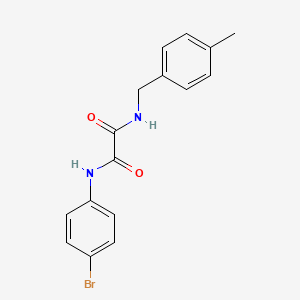 molecular formula C16H15BrN2O2 B4997603 N-(4-bromophenyl)-N'-(4-methylbenzyl)ethanediamide 