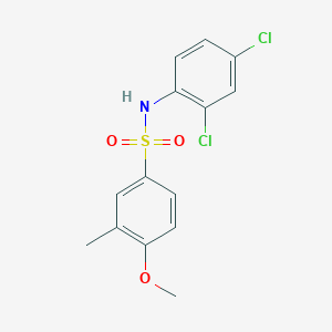 molecular formula C14H13Cl2NO3S B4997644 N-(2,4-dichlorophenyl)-4-methoxy-3-methylbenzenesulfonamide 