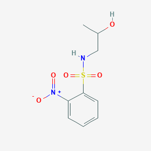 molecular formula C9H12N2O5S B4997843 N-(2-hydroxypropyl)-2-nitrobenzenesulfonamide 