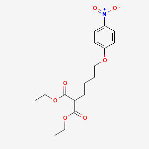 molecular formula C17H23NO7 B4997872 diethyl [4-(4-nitrophenoxy)butyl]malonate 