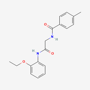 molecular formula C18H20N2O3 B4997982 N~1~-[2-(2-Ethoxyanilino)-2-oxoethyl]-4-methylbenzamide CAS No. 959240-69-8