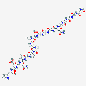 molecular formula C91H148N22O25 B049980 Trichorzianine B CAS No. 112959-01-0