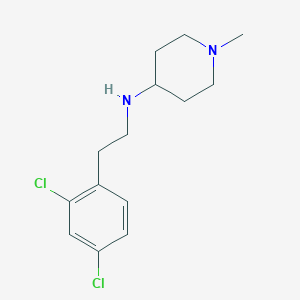 molecular formula C14H20Cl2N2 B4998152 N-[2-(2,4-dichlorophenyl)ethyl]-1-methyl-4-piperidinamine 
