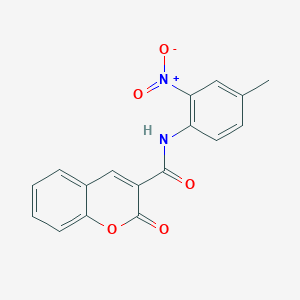 molecular formula C17H12N2O5 B4998417 N-(4-methyl-2-nitrophenyl)-2-oxo-2H-chromene-3-carboxamide 